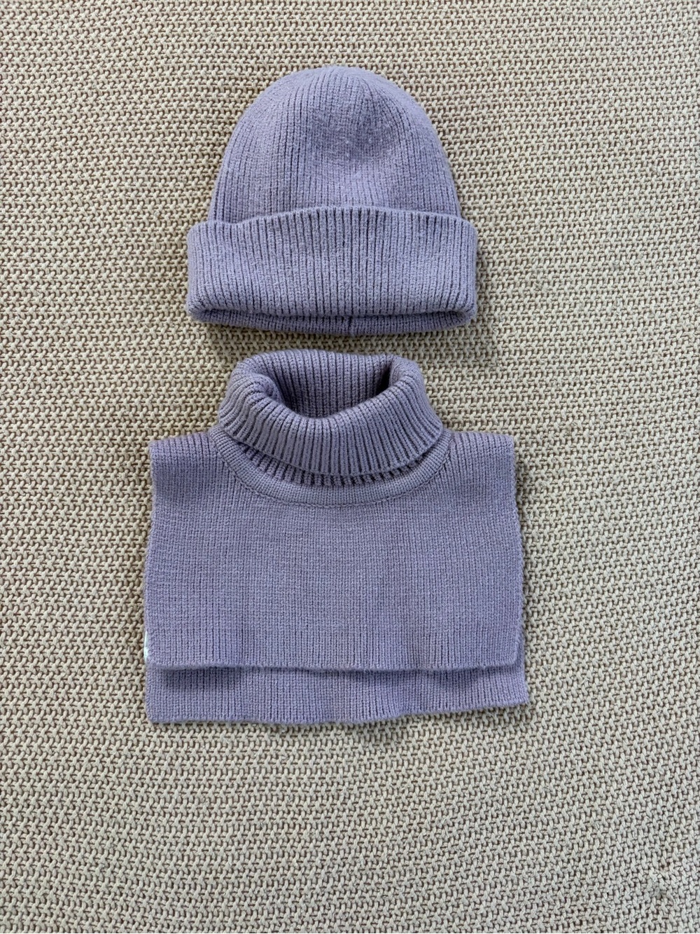 H&M Kids Knit Hat and Turtleneck Collar Scarf Set